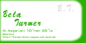 bela turmer business card